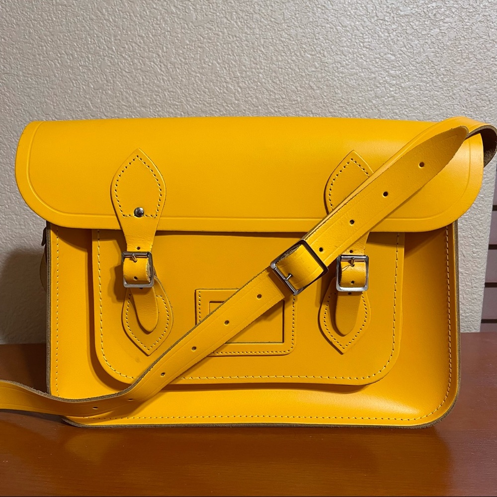 Cambridge Satchel Company yellow satchel - nice!